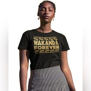 Bundle Set of Wakanda Forever & All Black Everything Tees